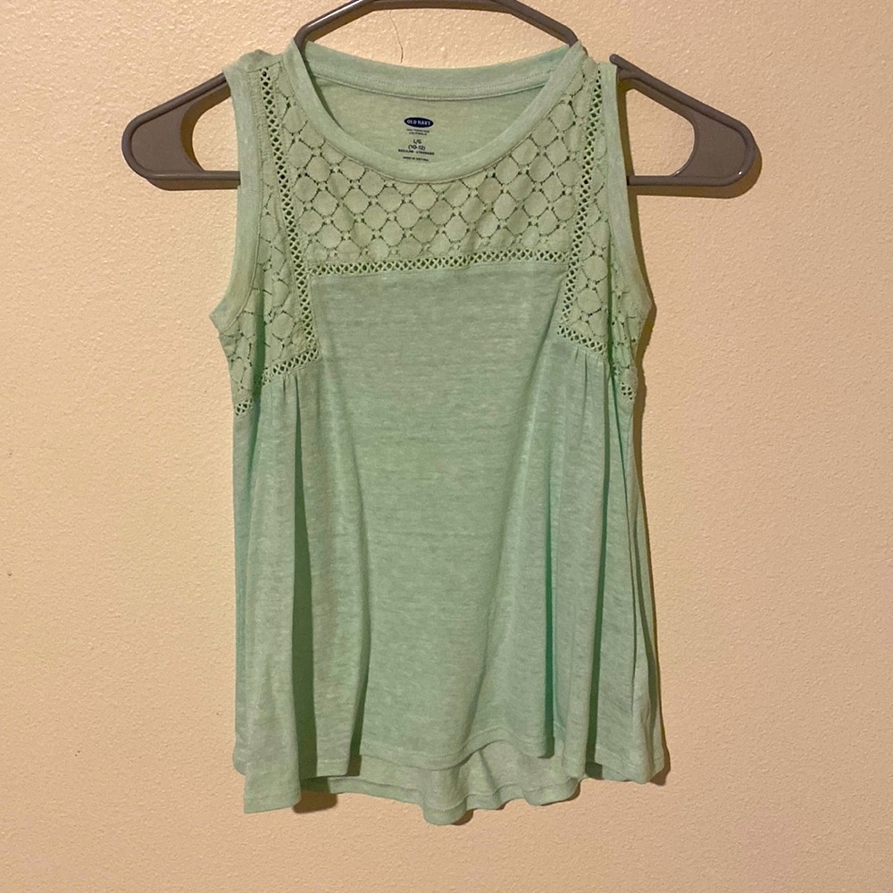 Girls Teal Old Navy Tank (L)